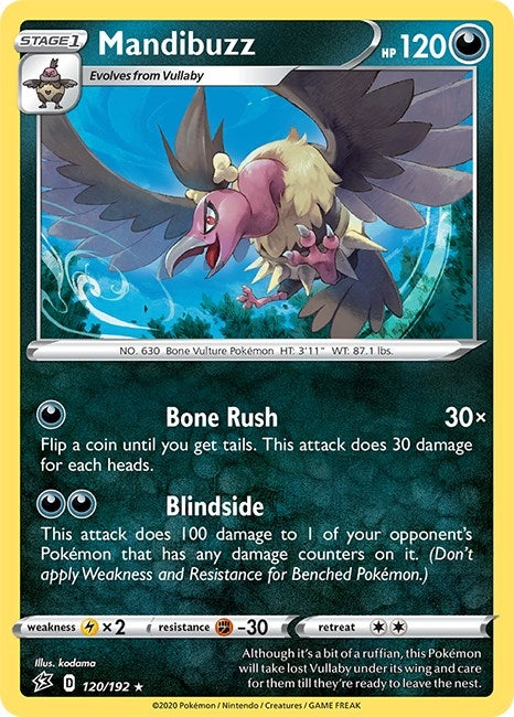 Image for Mandibuzz (120/192) [SWSH02: Rebel Clash] - Pokemon