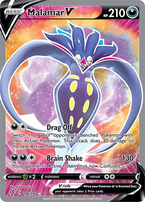 Image for Malamar V (Full Art) (186/192) [SWSH02: Rebel Clash] - Pokemon