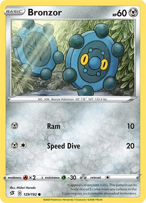 Image for Bronzor (129/192) [SWSH02: Rebel Clash] - Pokemon