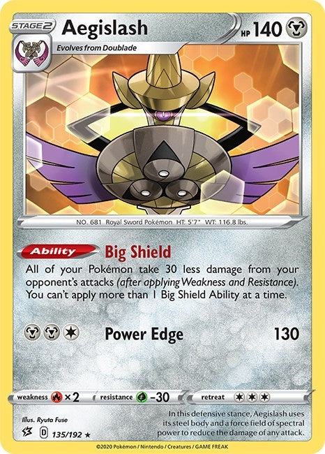 Image for Aegislash (135/192) [SWSH02: Rebel Clash] - Pokemon