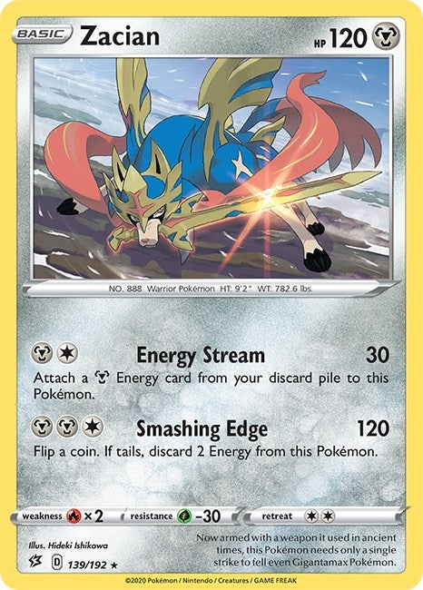 Image for Zacian (139/192) [SWSH02: Rebel Clash] - Pokemon