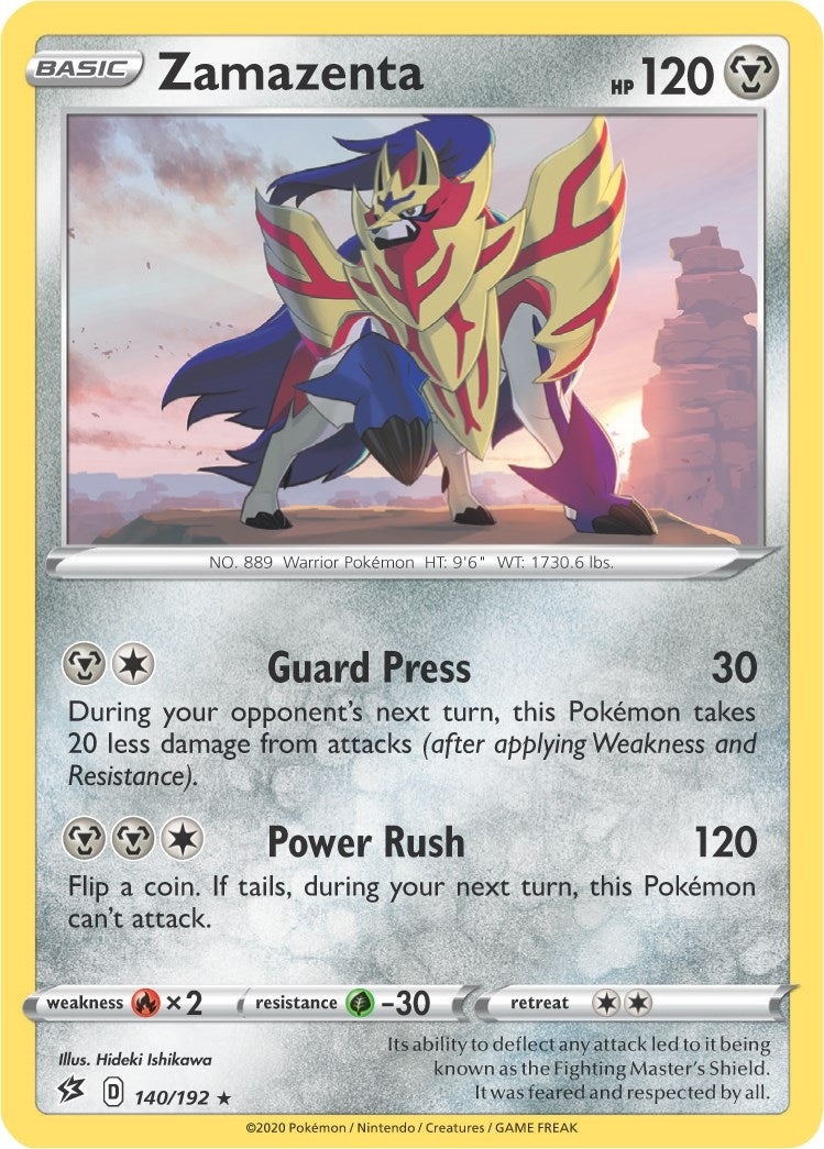 Image for Zamazenta - 140/192 (Cracked Ice Holo) (140/192) [Deck Exclusives] - Pokemon