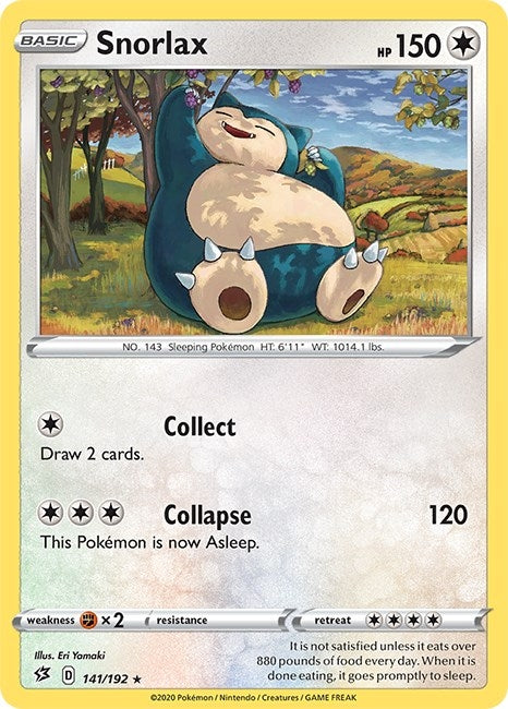 Image for Snorlax (141/192) [SWSH02: Rebel Clash] - Pokemon