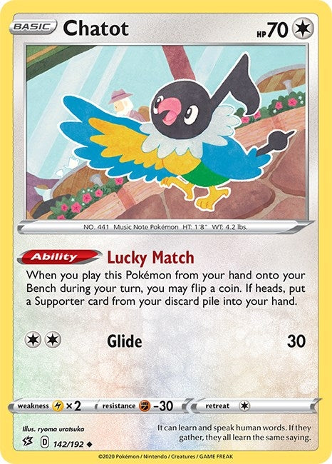 Image for Chatot (142/192) [SWSH02: Rebel Clash] - Pokemon