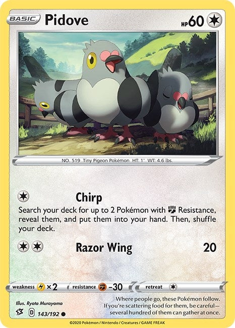 Image for Pidove (143/192) [SWSH02: Rebel Clash] - Pokemon