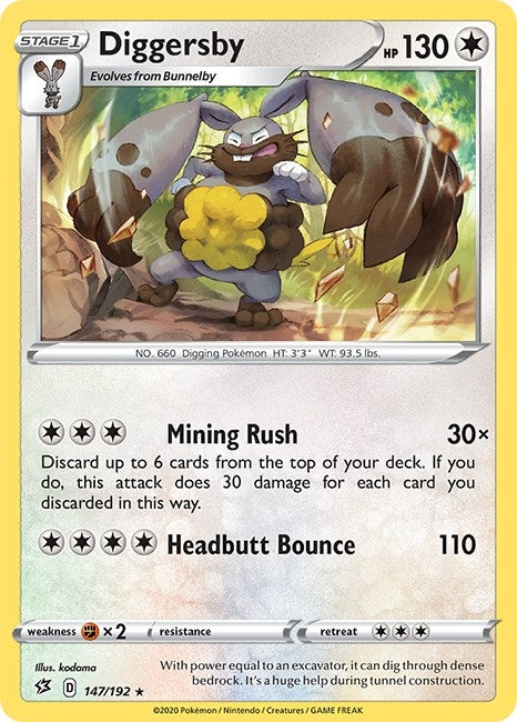Image for Diggersby (147/192) [SWSH02: Rebel Clash] - Pokemon