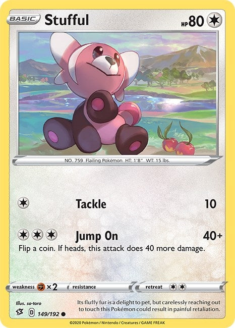 Image for Stufful (149/192) [SWSH02: Rebel Clash] - Pokemon