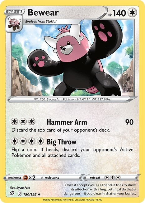 Image for Bewear (150/192) [SWSH02: Rebel Clash] - Pokemon