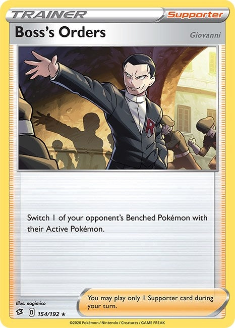 Image for Boss's Orders (154/192) [SWSH02: Rebel Clash] - Pokemon