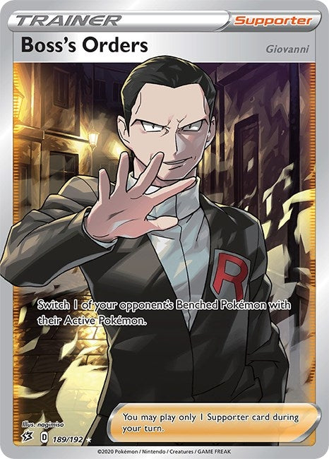 Image for Boss's Orders (Full Art) (189/192) [SWSH02: Rebel Clash] - Pokemon