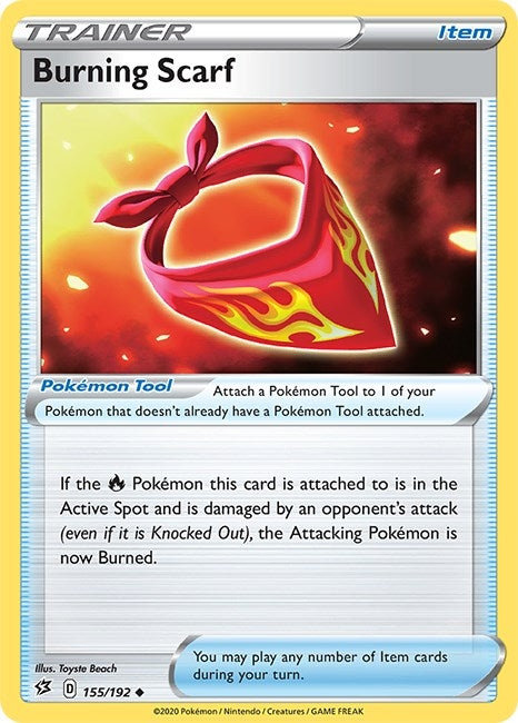 Image for Burning Scarf (155/192) [SWSH02: Rebel Clash] - Pokemon