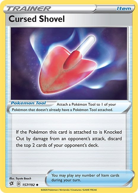 Image for Cursed Shovel (157/192) [SWSH02: Rebel Clash] - Pokemon