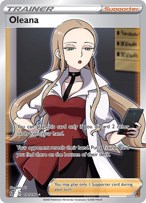 Image for Oleana (Full Art) (191/192) [SWSH02: Rebel Clash] - Pokemon