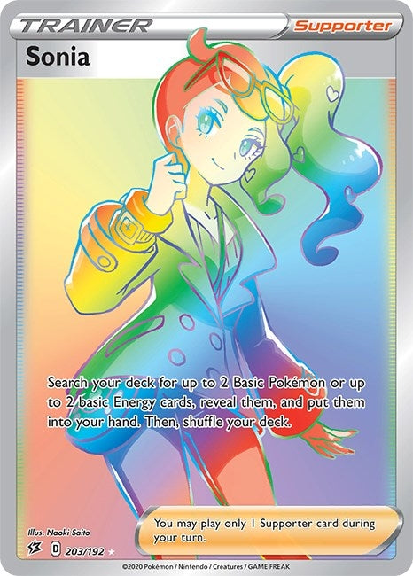 Image for Sonia (Secret) (203/192) [SWSH02: Rebel Clash] - Pokemon