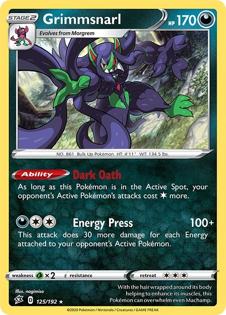 Image for Grimmsnarl (125/192) [Deck Exclusives] - Pokemon