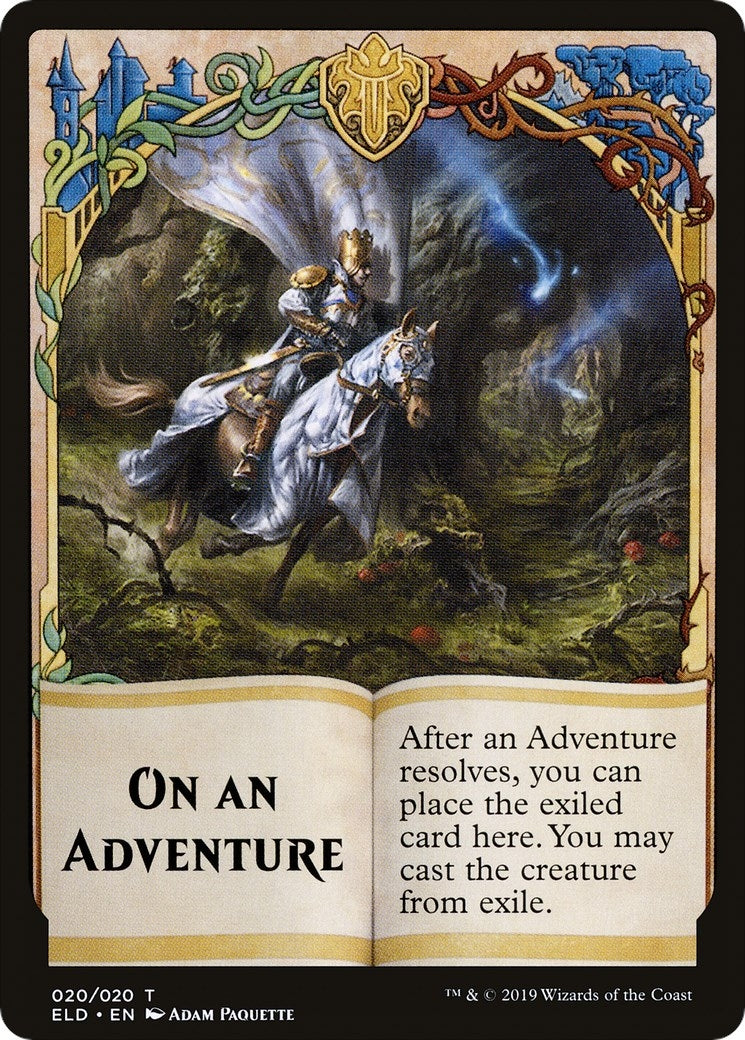 Image for Emblem - On An Adventure Double-Sided (Challenger 2020) (20) [Unique and Miscellaneous Promos] - Magic: The Gathering