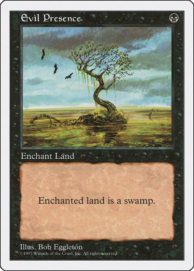 Image for Evil Presence [Fifth Edition] - Magic: The Gathering
