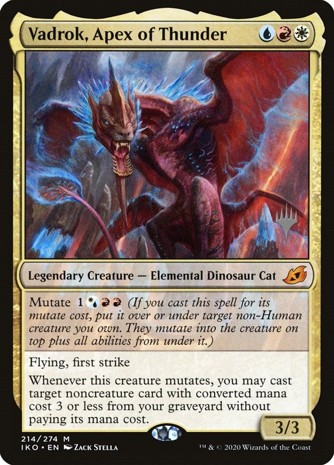 Image for Vadrok, Apex of Thunder (214) [Ikoria] - Magic: The Gathering