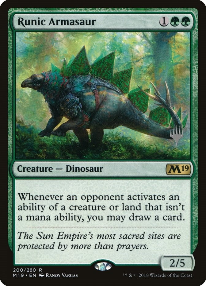 Image for Runic Armasaur (200) [Ikoria] - Magic: The Gathering