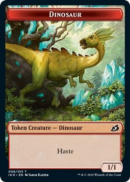 Image for Dinosaur // Human Soldier (003) Double-Sided Token (8 // 3) [Ikoria: Lair of Behemoths] - Magic: The Gathering