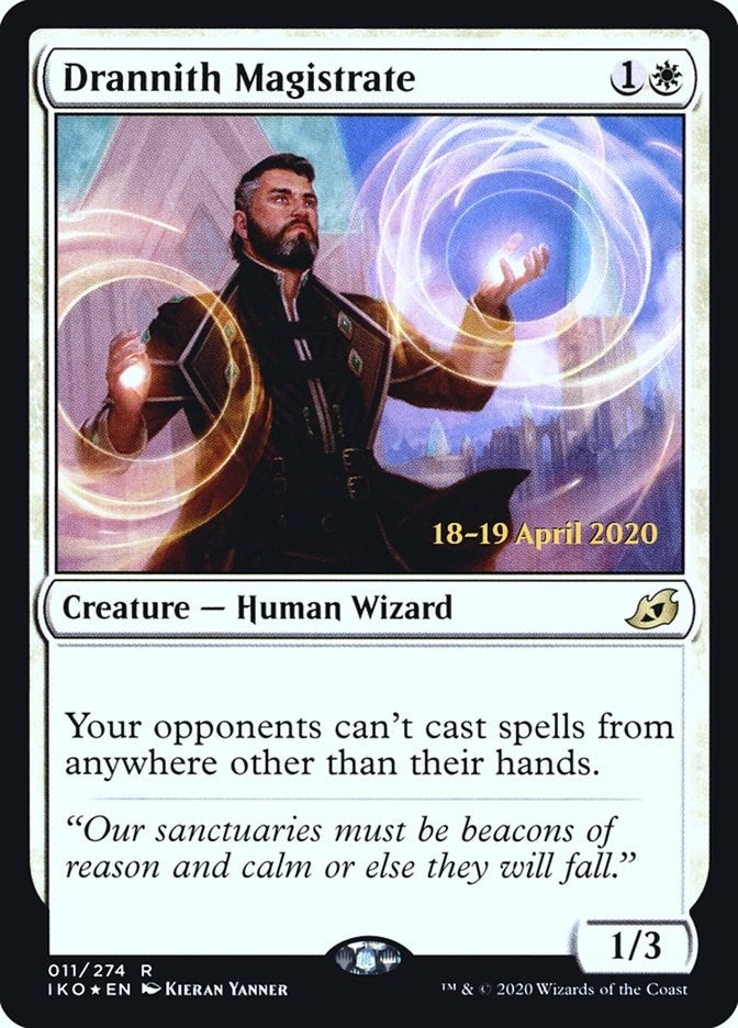 Image for Drannith Magistrate (11) [Prerelease Cards] - Magic: The Gathering