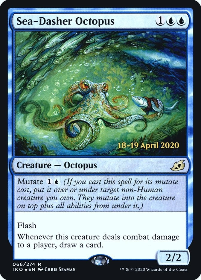 Image for Sea-Dasher Octopus (66) [Prerelease Cards] - Magic: The Gathering