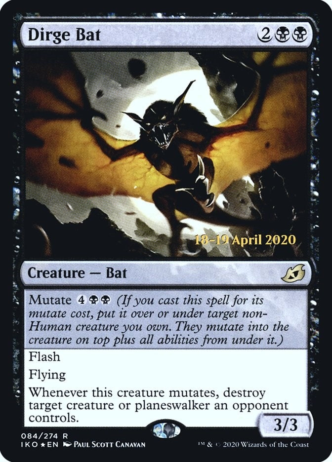 Image for Dirge Bat (84) [Prerelease Cards] - Magic: The Gathering