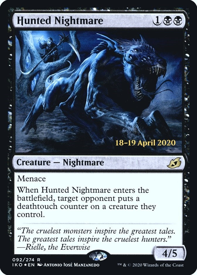 Image for Hunted Nightmare (92) [Prerelease Cards] - Magic: The Gathering
