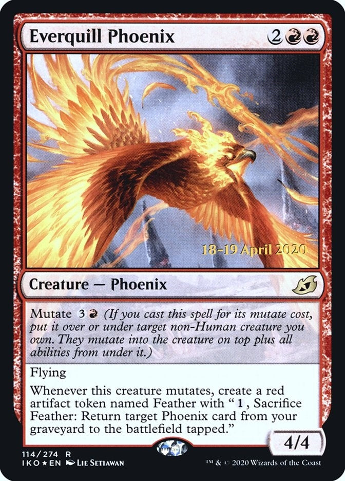 Image for Everquill Phoenix (114) [Prerelease Cards] - Magic: The Gathering