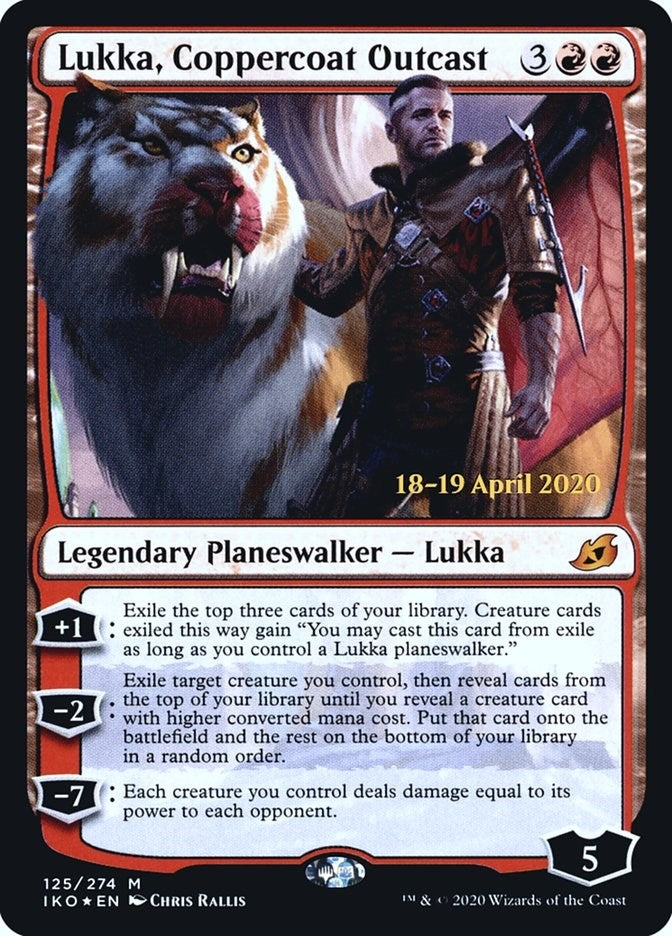Image for Lukka, Coppercoat Outcast (125) [Prerelease Cards] - Magic: The Gathering
