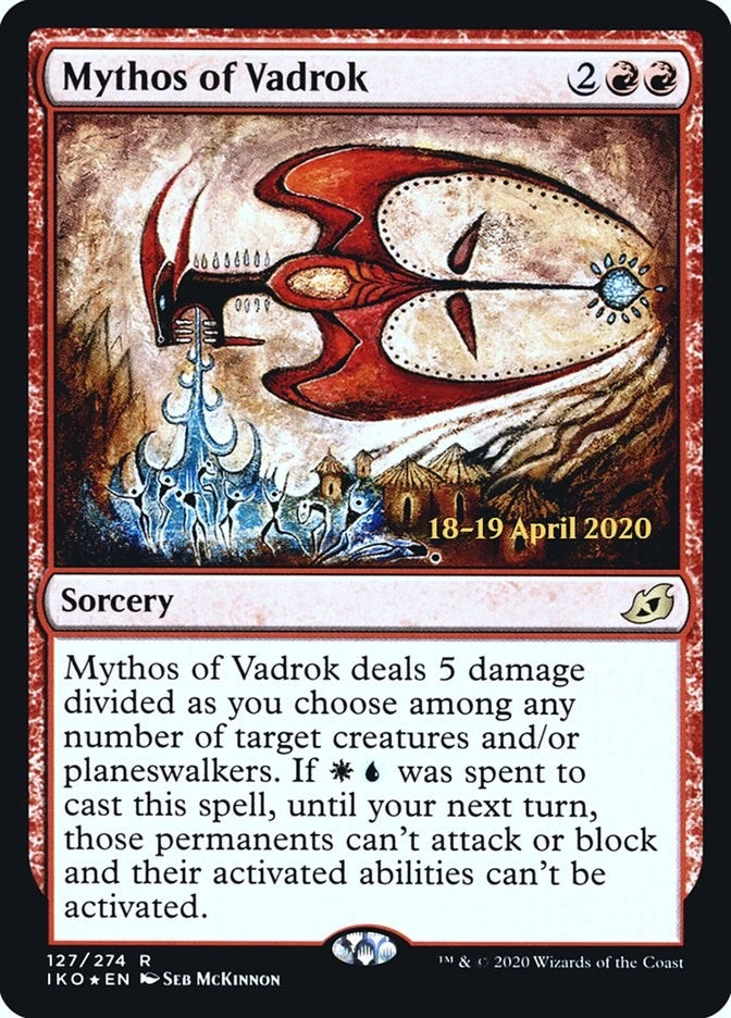 Image for Mythos of Vadrok (127) [Prerelease Cards] - Magic: The Gathering