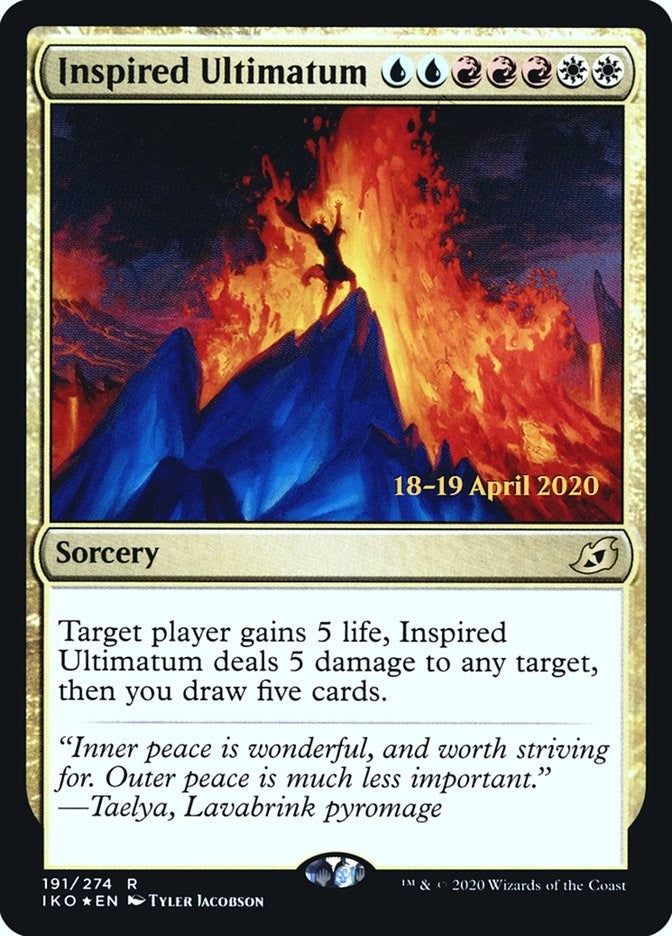 Image for Inspired Ultimatum (191) [Prerelease Cards] - Magic: The Gathering