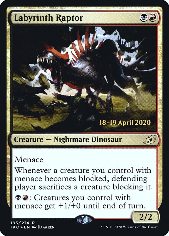 Image for Labyrinth Raptor (193) [Prerelease Cards] - Magic: The Gathering
