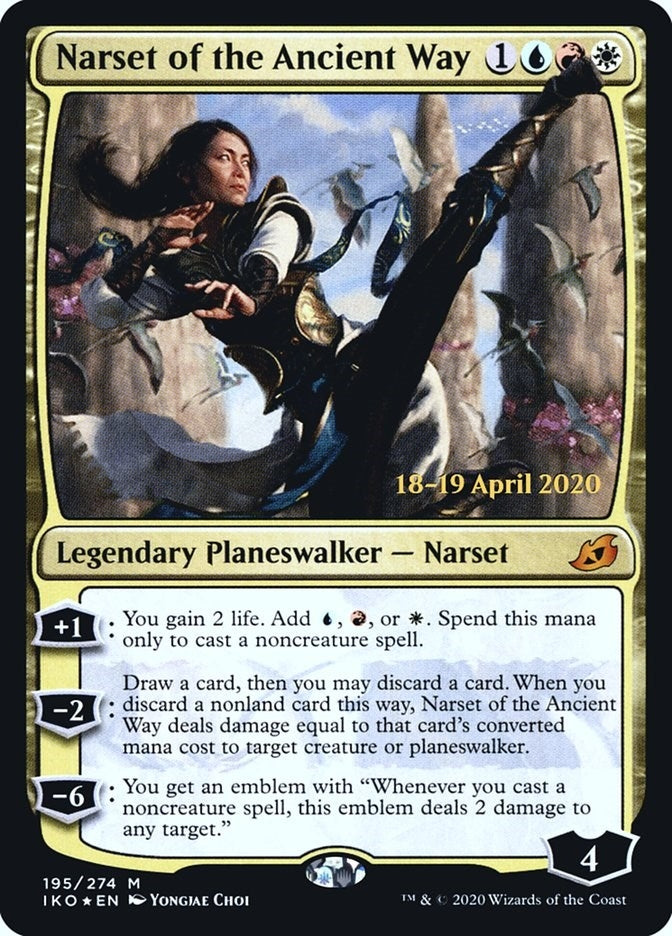 Image for Narset of the Ancient Way (195) [Prerelease Cards] - Magic: The Gathering