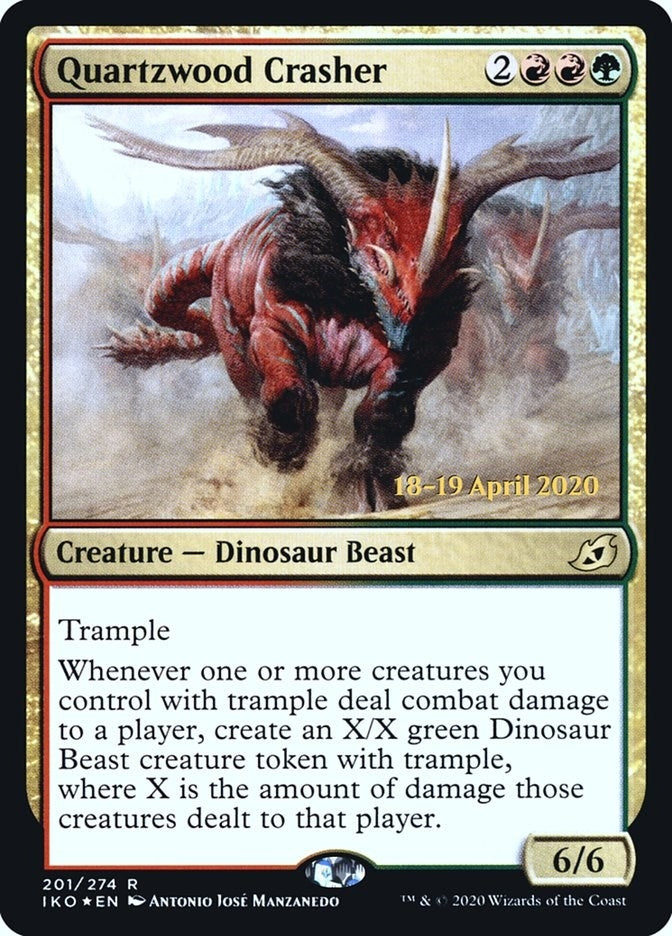 Image for Quartzwood Crasher (201) [Prerelease Cards] - Magic: The Gathering