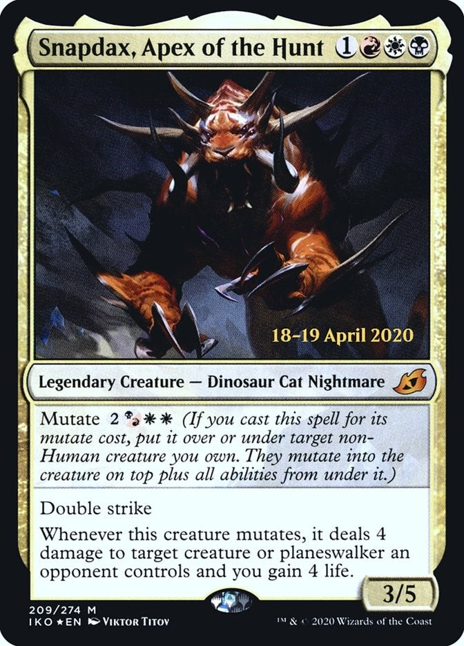 Image for Snapdax, Apex of the Hunt (209) [Prerelease Cards] - Magic: The Gathering
