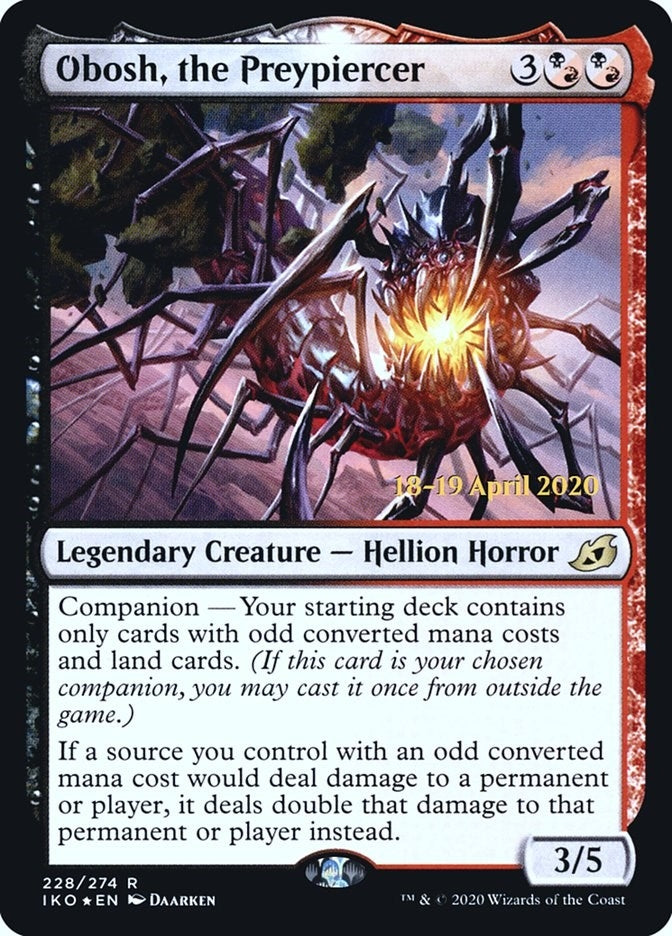 Image for Obosh, the Preypiercer (228) [Prerelease Cards] - Magic: The Gathering