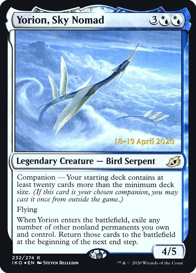 Image for Yorion, Sky Nomad (232) [Prerelease Cards] - Magic: The Gathering