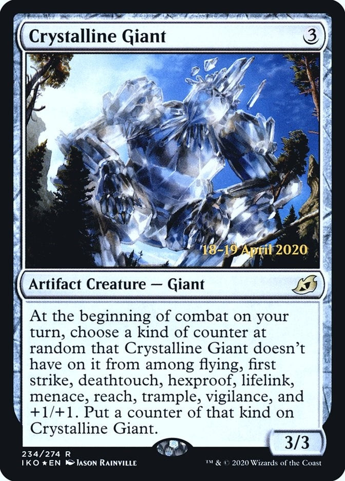 Image for Crystalline Giant (234) [Prerelease Cards] - Magic: The Gathering