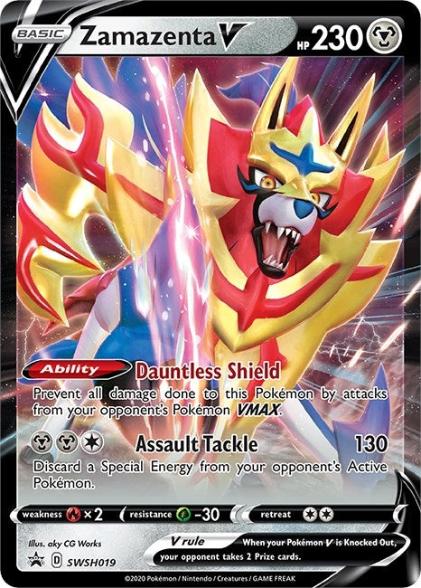 Image for Zamazenta V - SWSH019 (SWSH019) [SWSH: Sword & Shield Promo Cards] - Pokemon