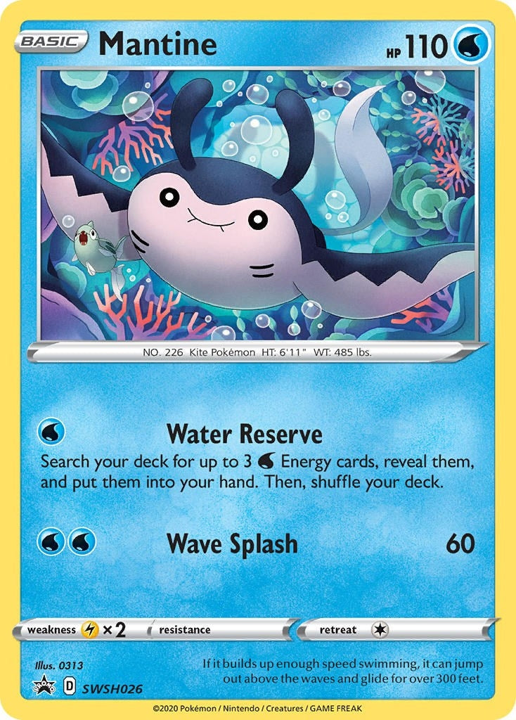 Image for Mantine - SWSH026 (SWSH026) [SWSH: Sword & Shield Promo Cards] - Pokemon