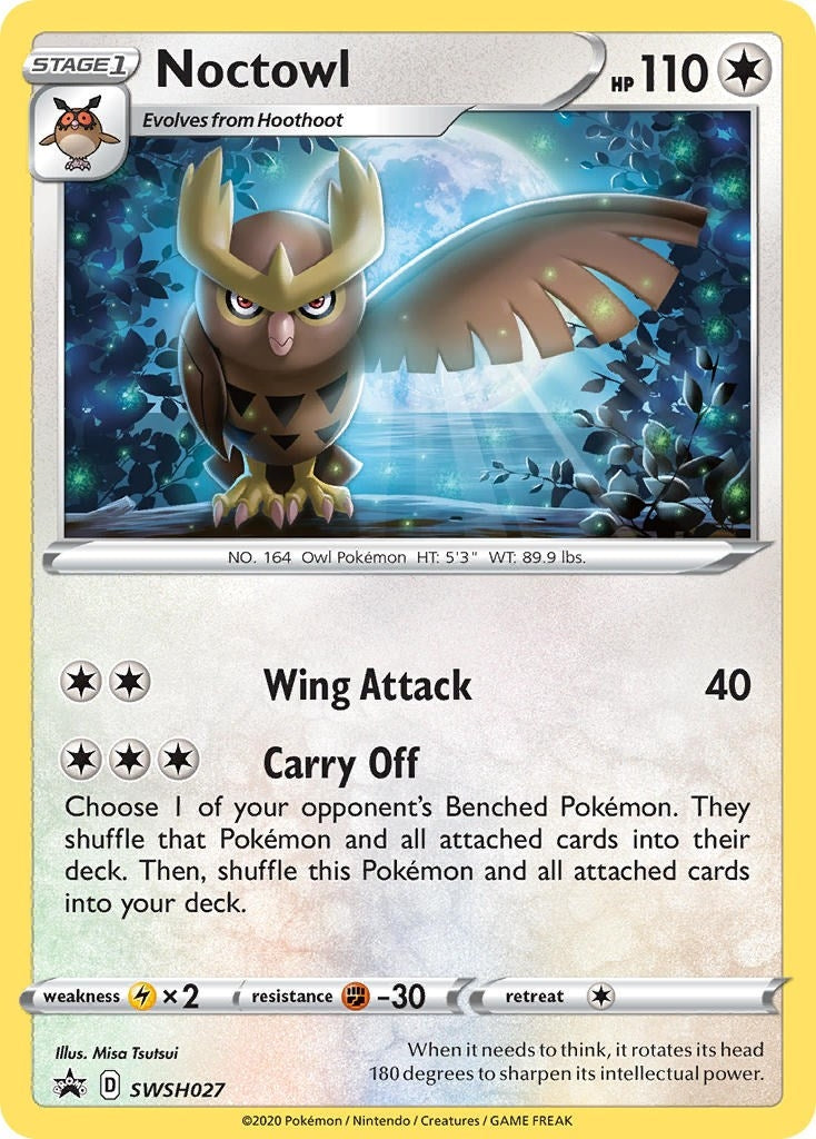 Noctowl - SWSH027 (SWSH027) [SWSH: Sword & Shield Promo Cards]
