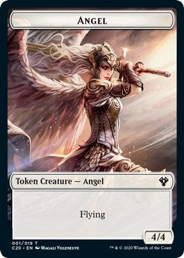 Image for Angel // Elemental (010) Double-Sided Token (1 // 10) [Commander 2020] - Magic: The Gathering