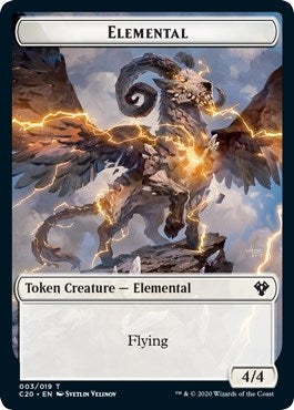 Image for Elemental (003) // Soldier Double-Sided Token (3 // 5) [Commander 2020] - Magic: The Gathering