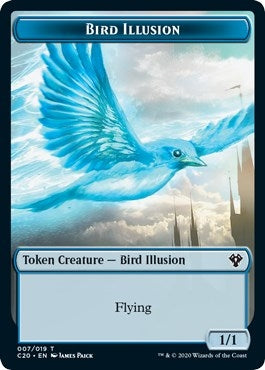 Image for Bird Illusion // Beast (011) Double-Sided Token (7 // 11) [Commander 2020] - Magic: The Gathering