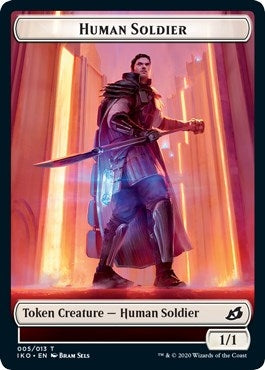 Image for Human Soldier (005) // Zombie Double-Sided Token (5 // 9) [Commander 2020] - Magic: The Gathering