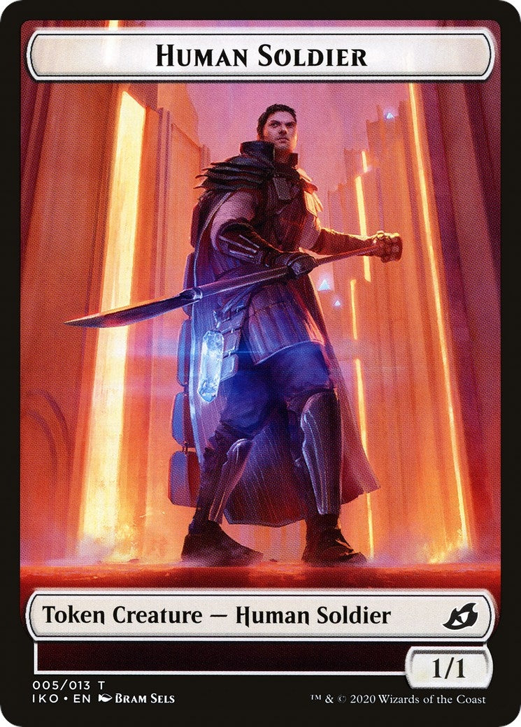 Image for Human Soldier (005) // Drake Double-Sided Token (5 // 8) [Commander 2020] - Magic: The Gathering