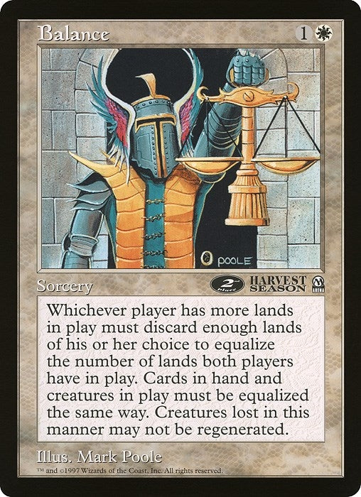 Image for Balance (2nd place) (Arena League) [Oversize Cards] - Magic: The Gathering