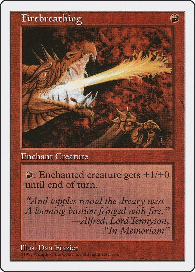 Image for Firebreathing [Fifth Edition] - Magic: The Gathering