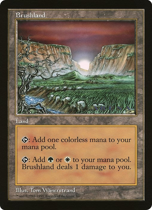 Image for Brushland (Arena League) [Oversize Cards] - Magic: The Gathering